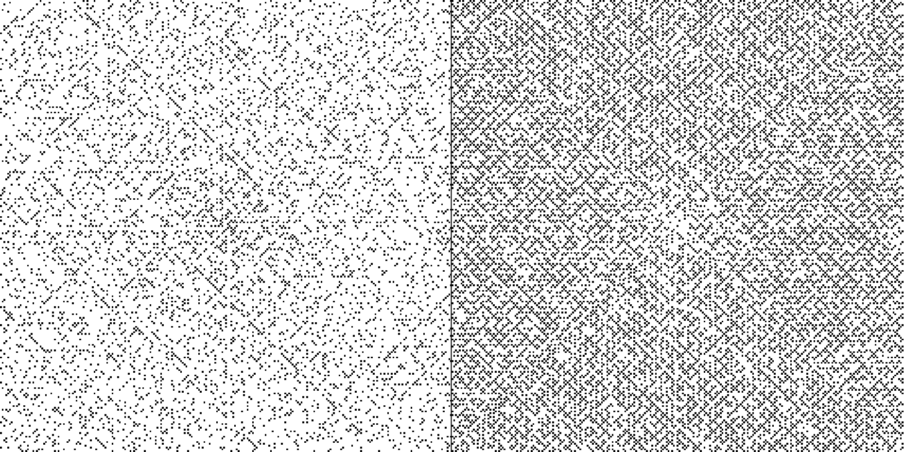 spiral with near-prime numbers